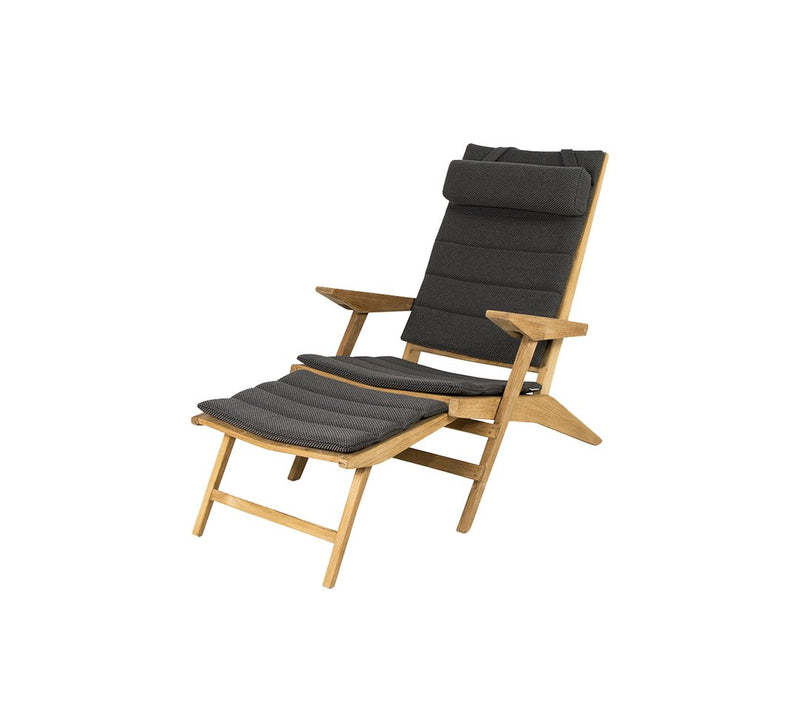 Flip deck chair, teak