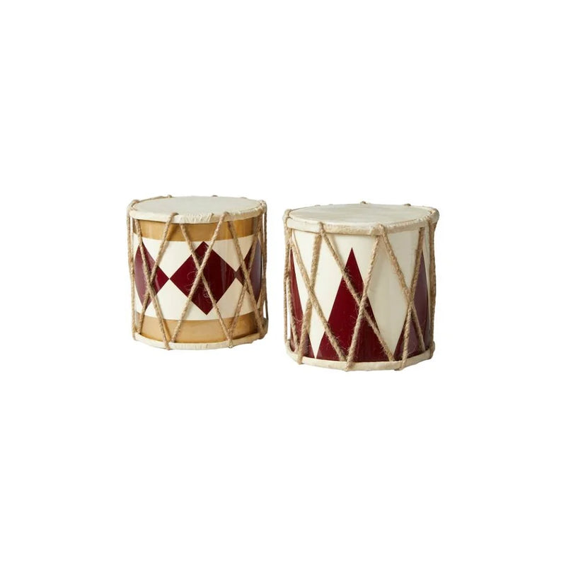 Tromme med mønster 15x15 cm - 2 assorterede