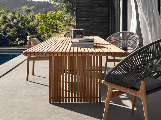 Deck dining table