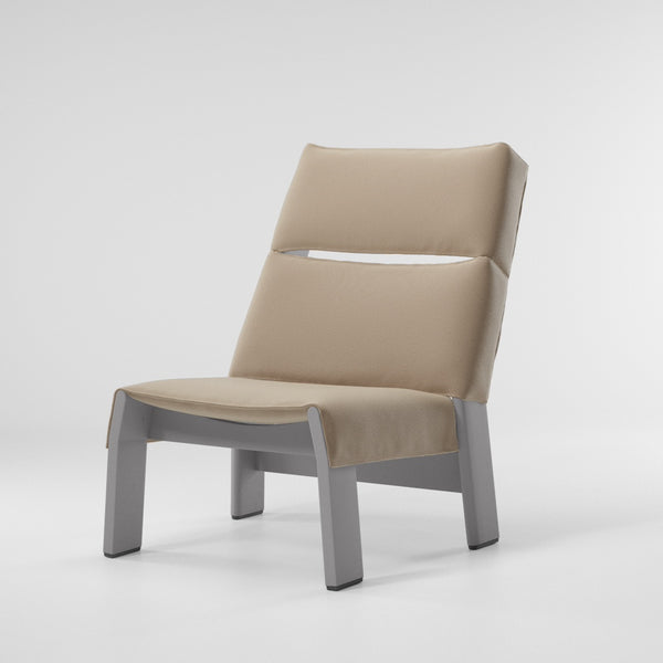 Band club chair, aluminium