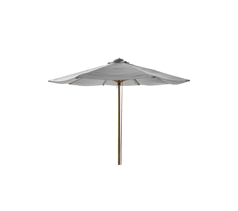 Classic parasol m. snoretræk - Light grey dug