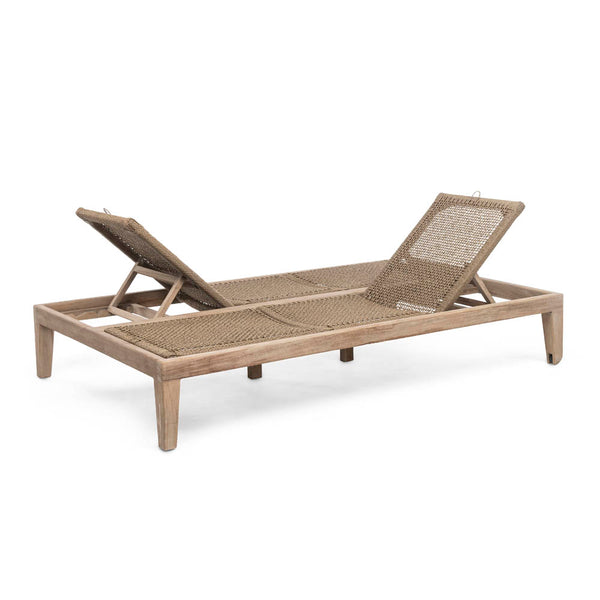 Double sunlounger Lisa incl. wheels