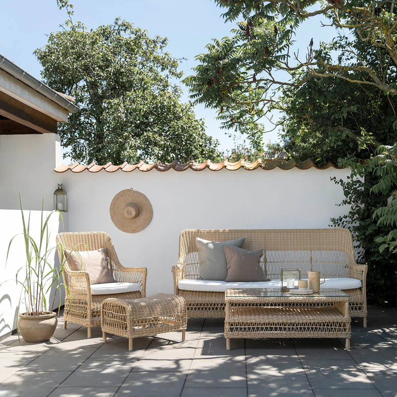 Hazel exterior loungebord inkl. glasplade