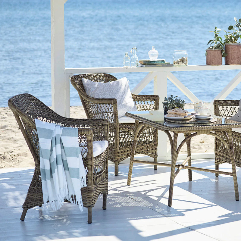 Victoria exterior havebord inkl. glasplade