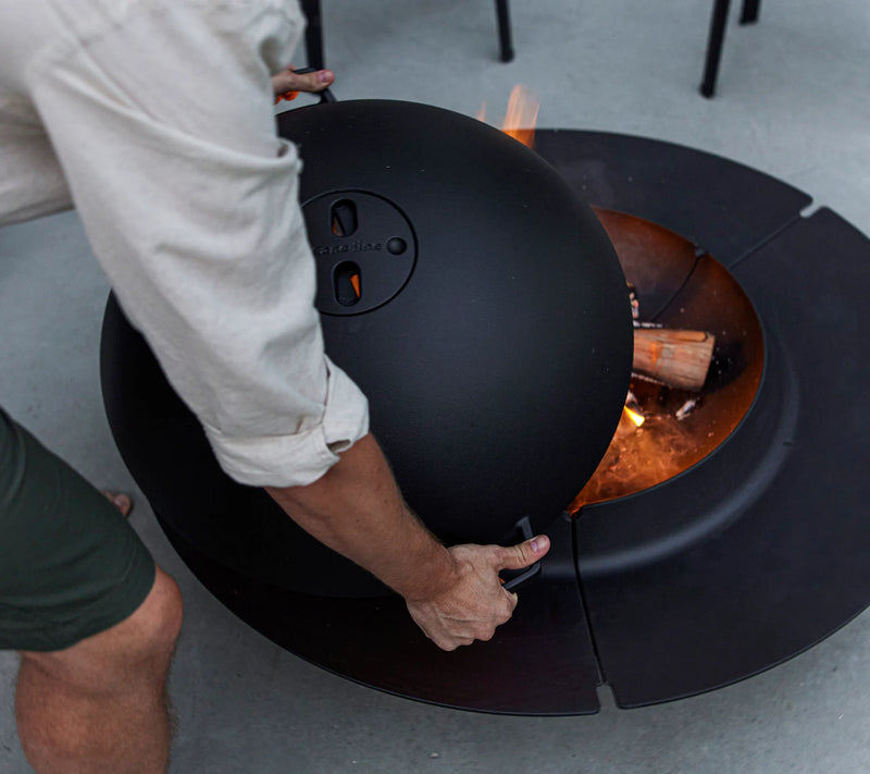 Ember fire pit låg-gnistfanger