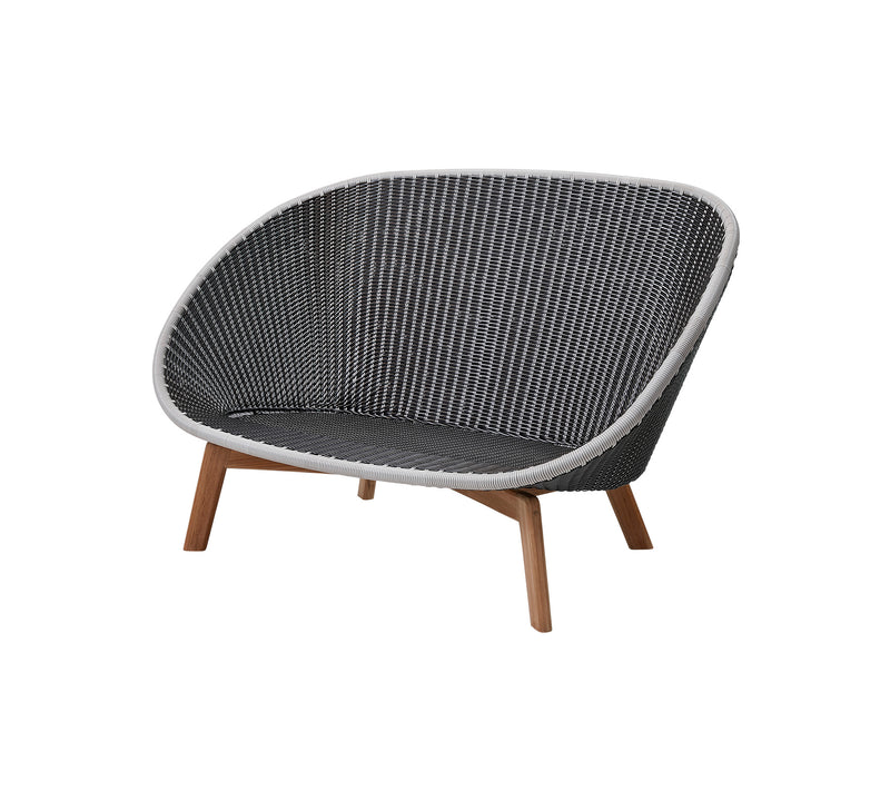 Peacock 2-pers. sofa, Weave med teak ben