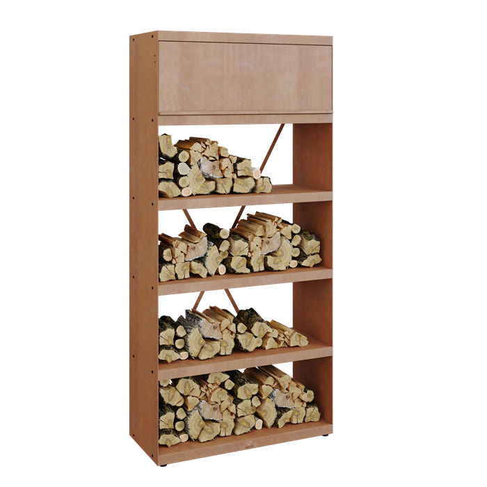 Wood Storage fås i flere størrelser