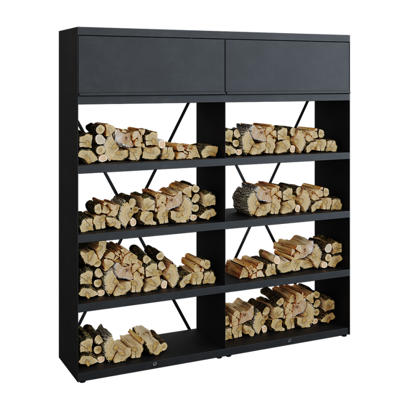 Wood Storage fås i flere størrelser
